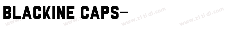 Blackine Caps字体转换